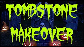 Store Bought Tombstone Makeover