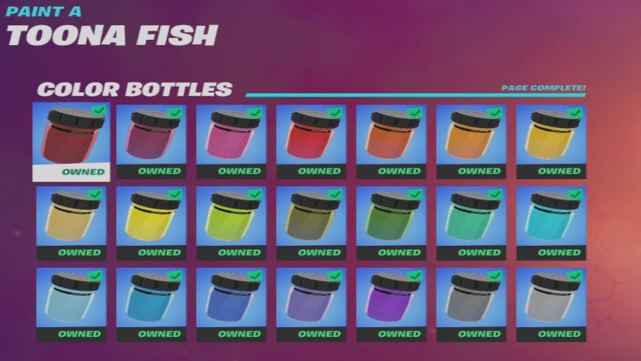 🔸🔶 ALL 63 COLOR BOTTLE LOCATIONS TO UNLOCK TOONA FISH STYLES 🔶🔸