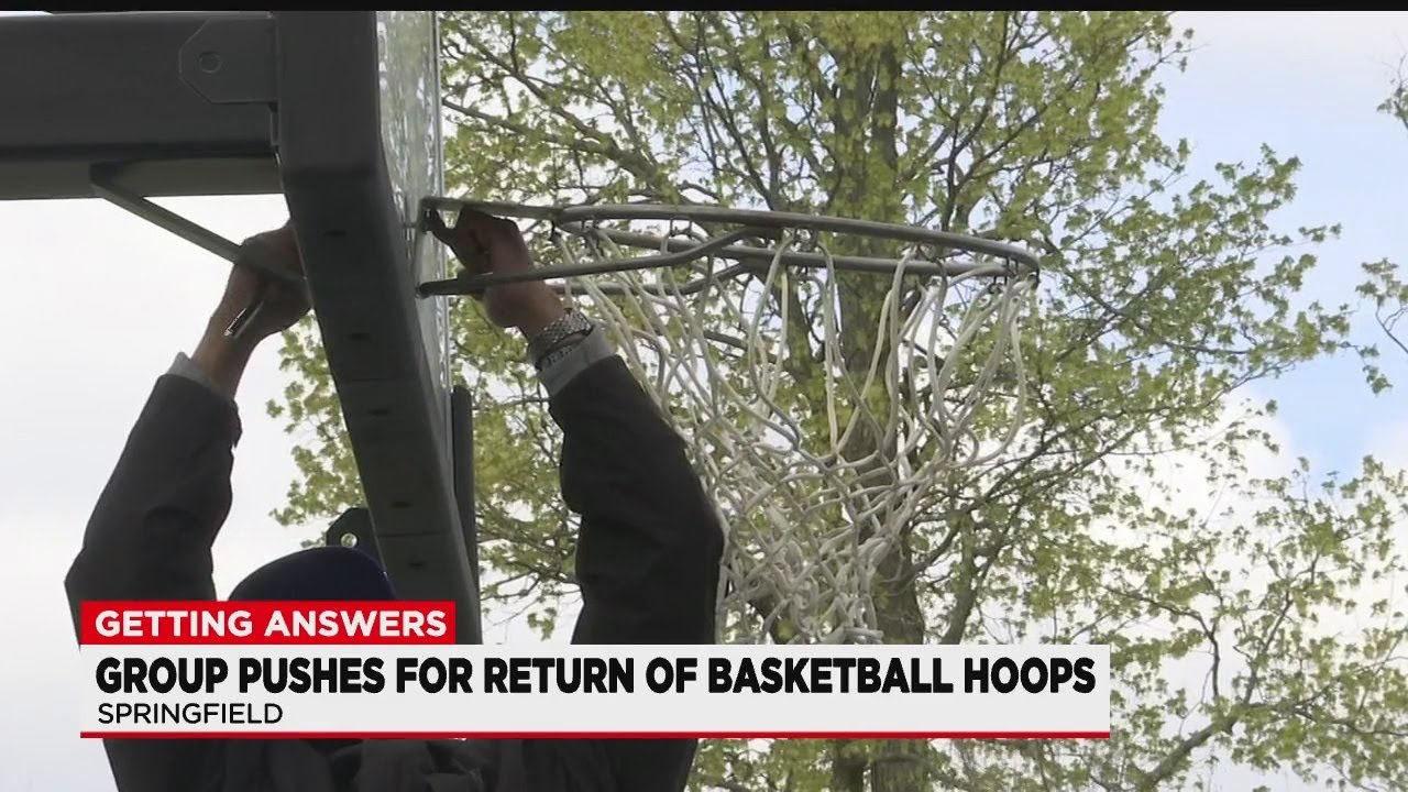 Local group pushes for return of basketball hoops