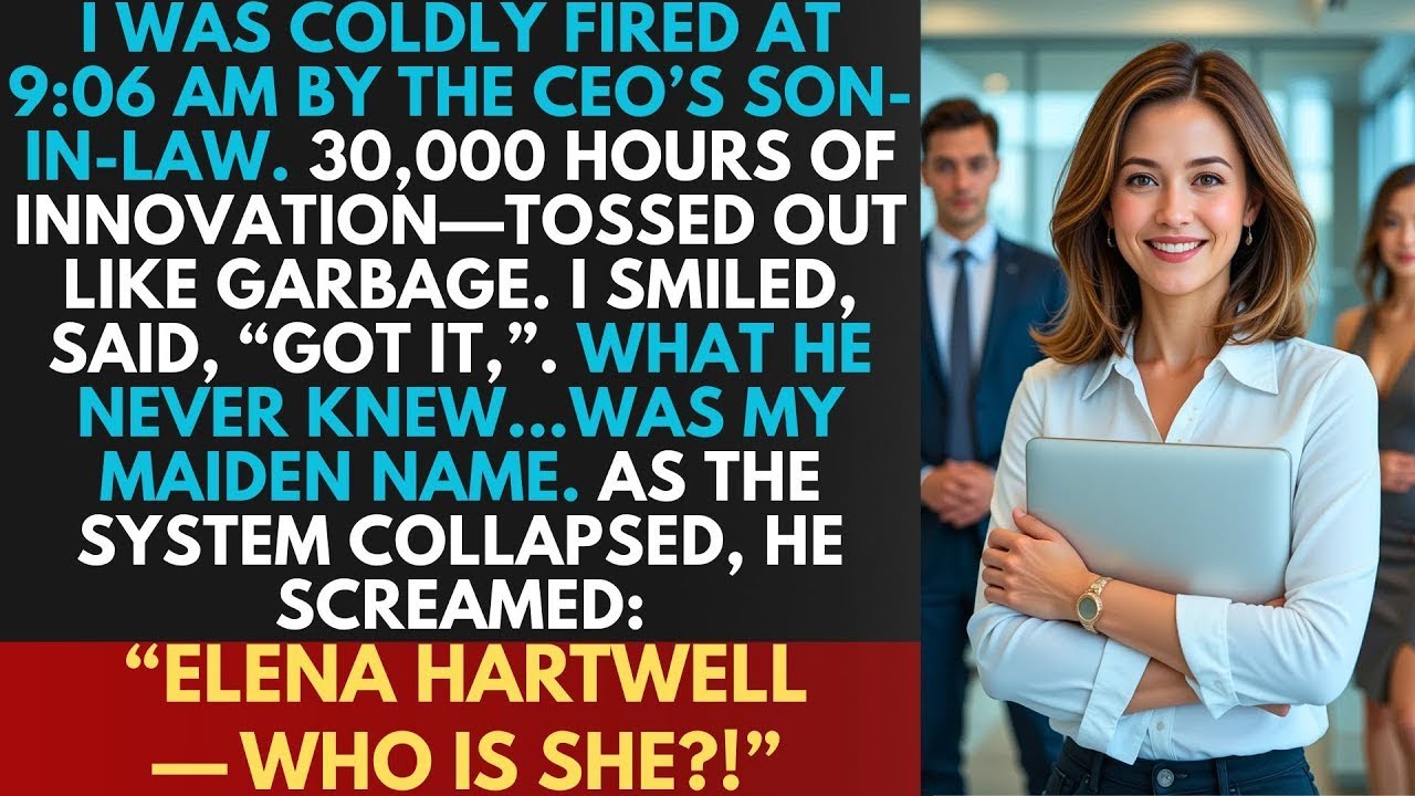 I Got Fired By The CEO's Son-In-Law At 9:06 AM—It's Too Bad That An $840M Patent Has My Maiden Name