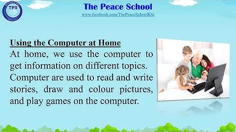 TPS Class-1 Chapter-2 (Things to do with the Computer )