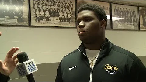 Snider senior Lawrence Johnson and head coach Kurt...
