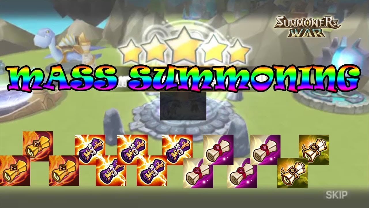 Summoners war- Mass Summoning by Ikanade