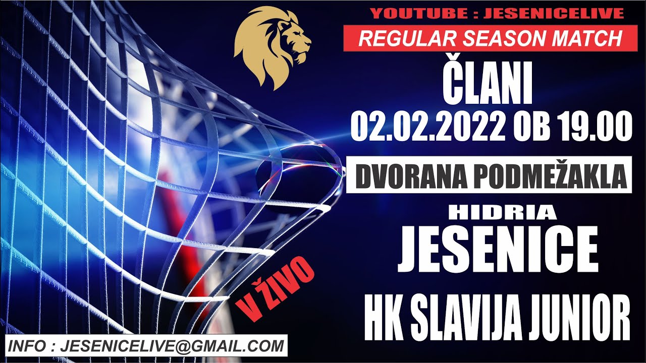 HOKEJ NA LEDU ČLANI HD HIDRIA JESENICE - HK SLAVIJA JUNIOR
