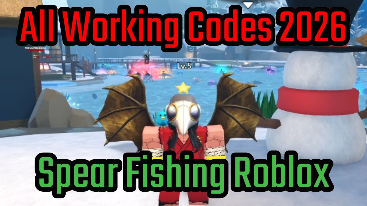 All Working Codes 2026 In Spear Fishing Roblox YouTube 