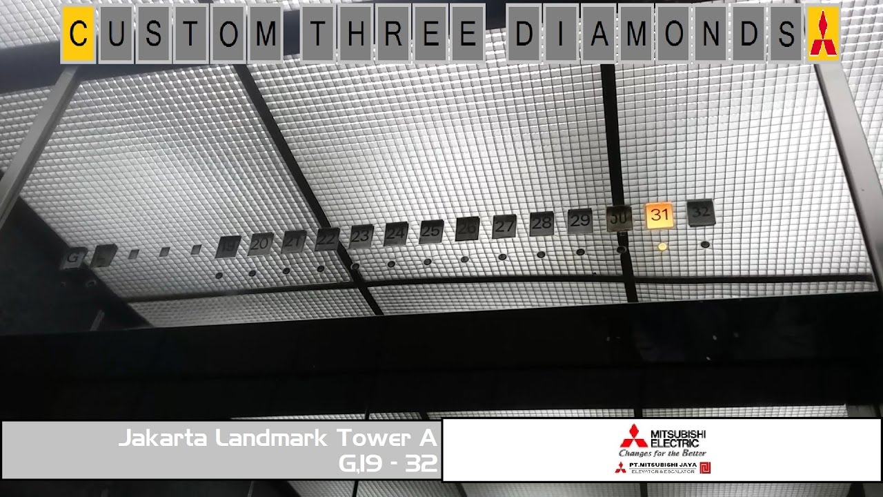 Custom Old Mitsubishi Elevator at Jakarta Landmark Tower A (G,19 - 32)