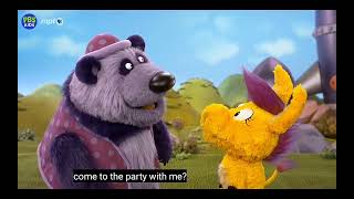 Donkey Hodie Clip Donkey Hodie And Purple Panda Are Doing The Purple Polka Dot Polka