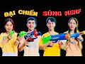 Đại Chiến Súng Nerf mà như tấu hài - Ai là cao thủ thiện xạ || Linh Nhi Family