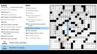 Solving The New York Times Sunday Crossword - “Opposites Attract” (11 Sep 2022)