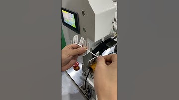 The data cable folding and labeling machine improves your work efficiency#labelingmachine #labeler