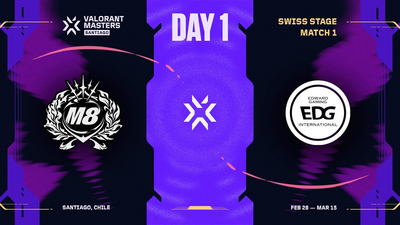 M8 vs. EDG - VALORANT Masters Santiago - SWISS