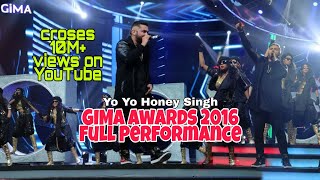 Yo Yo Honey Singh Gima awards 2016 | Full Performance | Raat Jashan Di | BrownRang |Dheere Dheere se