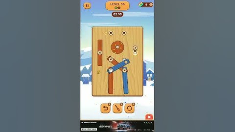 #level 56 Wood Nuts and Bolts Screw #viral #games #tricks