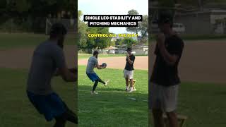 Single Leg Stability in Pitching ~ LESSON | #shorts