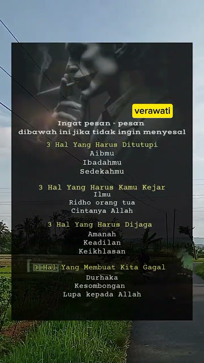 Ingat pesan ini agar tidak menyesal#katakataislami #quotes #nasehat