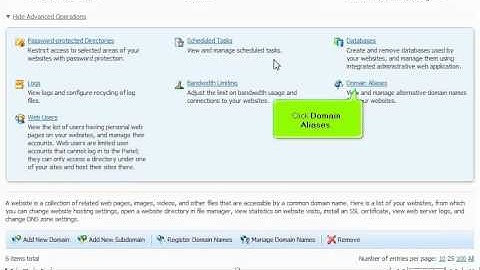 How to create Domain Aliases in Plesk10 - Canadian Web Hosting