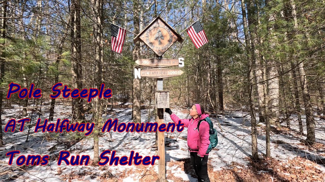 Pole Steeple to Appalachian Trail. Halfway Monument, Toms Run, Pine Grove Furnace, Michaux St Forest