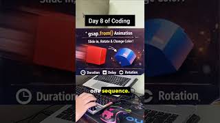 Day 8 of my frontend journey #frontendjourney#day8#gsap#webdevelopment#javascript#100daysofcode