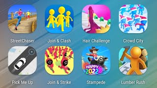 Street Chaser,Join Clash 3D,Hair Challenge,Crowd City,Pick Me Up,Join & Strike,Stampede,Lumber Rush screenshot 4