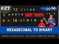 Hexadecimal to Binary Conversion | Number System Conversion Part #5 | Urdu/Hindi | RealGulraiz