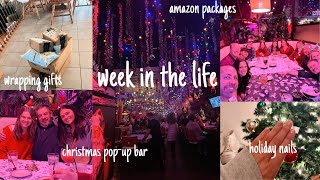 week in the life | holiday prep, LOTS of amazon packages, christmas bar, meal prep