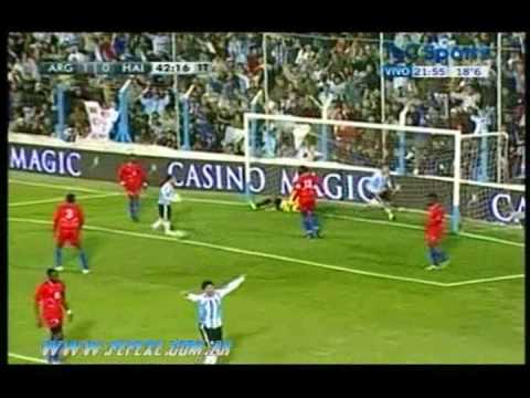(2010) Argentina 4-0 Haiti || 2 Gol Martin Palermo...