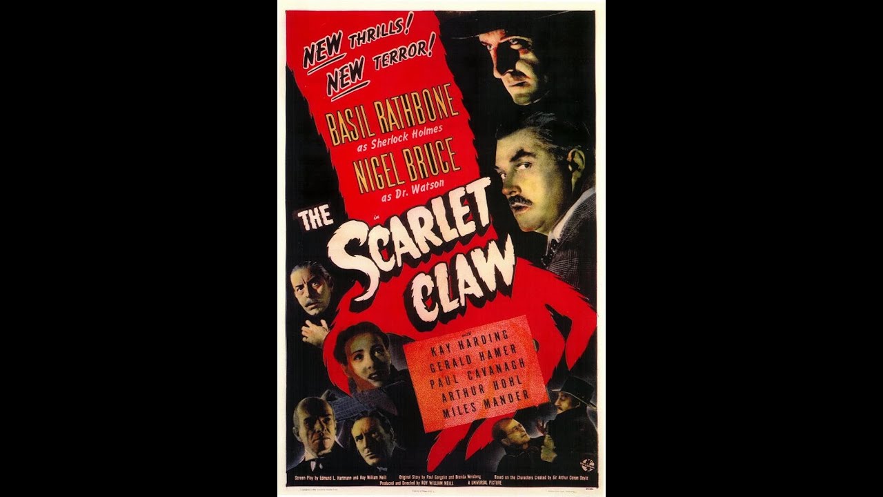 The Scarlet Claw (1944) - Basil Rathbone | Classic Sherlock Holmes Mystery | Full Movie