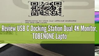 Review USB C Docking Station Dual 4K Monitor, TOBENONE Laptop Docking Station for MacBook Pro\/Air, 1