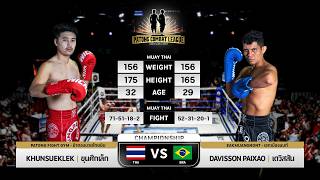  Khunsueklek Patong Muaythai Gym  Vs Devisson Paixao Eakmuangnon  