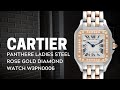 Cartier Panthere Ladies Steel Rose Gold Diamond Watch W3PN0006 Review | SwissWatchExpo