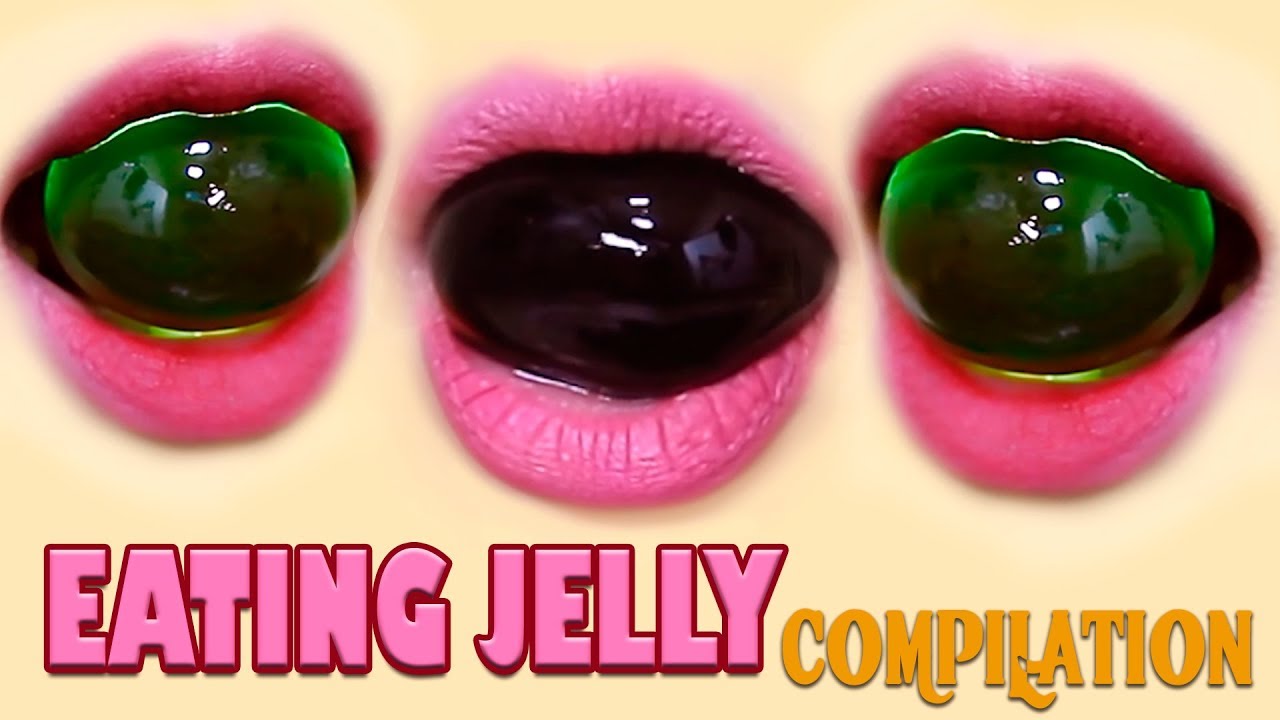 ASMR EATING JELLY compilation NEW 2018 LINHASMR YouTube
