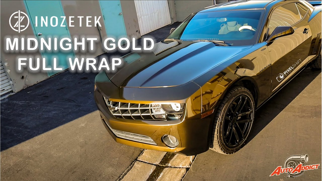 Glossy Metallic Midnight Gold Vinyl Wrap