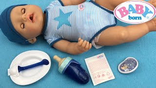 Feeding Baby Born Interactive Boy Doll With Name Reveal