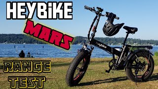 Heybike MARS  Official Long Range Test *Fat Tire EBike*