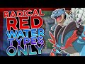 Beating Pokemon Radical Red With Only Water Types! (HARD ROM HACK)