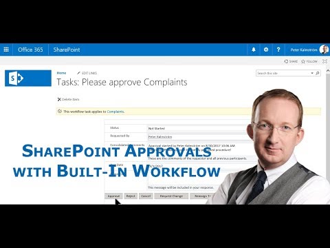 SharePoint Approvals with built-in workflow