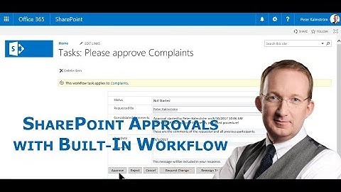 SharePoint Approvals with built-in workflow