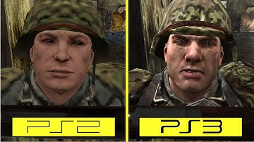 Call of Duty 3 PS2 vs PS3 Graphics Comparison