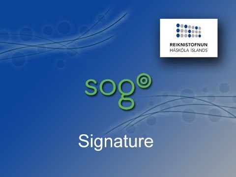 Sogo - Signature