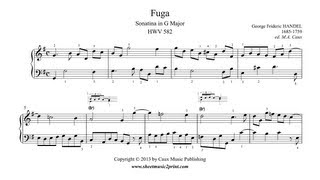 Handel : Fuga (Sonatina) in G Major, HWV 582