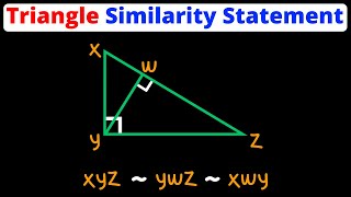 Write Similarity Statements for Right Triangles | Geometry | Eat Pi
