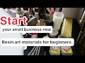 Start your small business now | Resin art materials for beginners | #resinbusiness #resinart