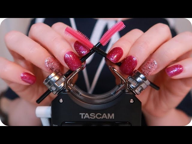 ASMR INTENSE Silicone Brushes On YOUR Ears and Delicate Tascam Capsule Touching for Tingles ~