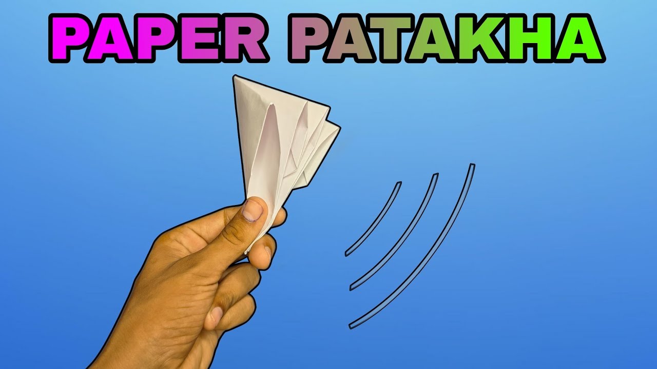 Making paper crackers under 3 minutes , how to make paper PATAKHA - 