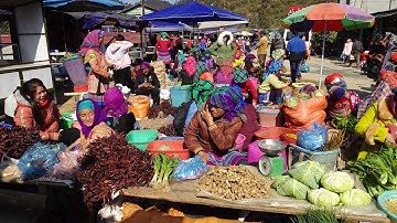 Mộc Mạc Chợ Phiên Bán Nhiều Đặc Sản Và Dược Liệu Quý nhất Vùng Cao | Miền núi tây bắc