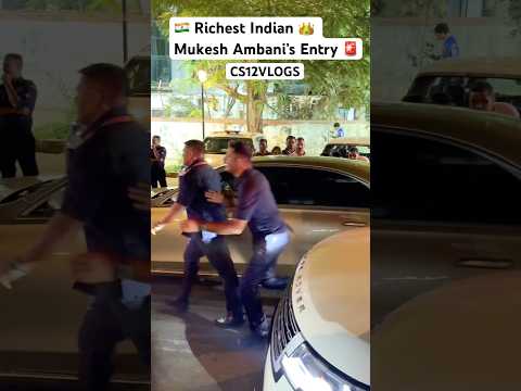 Richest Indian Billionaire Mukesh Ambani Entry with Security after MI vs KKR Ipl match 2026 #shorts
