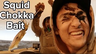 Chokka/Squid fishing for Kob Bait in Simons Town