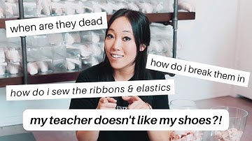 How to Sew First Pair of Pointe Shoes with Josephine Lee!