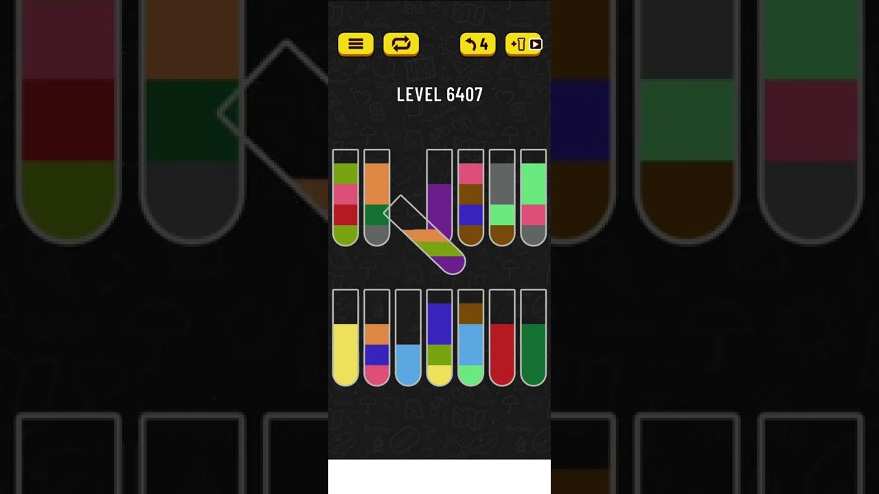 water sort puzzle level 6407