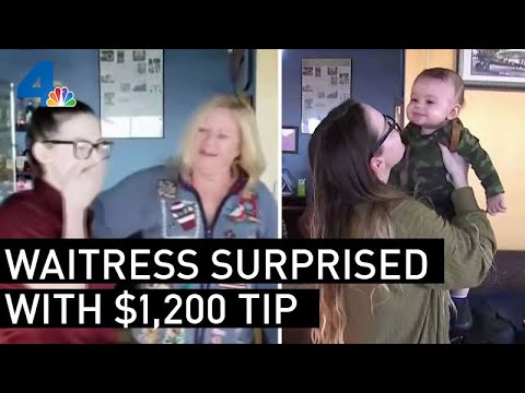 Murrieta Waitress Surprised With $1,200 Holiday Trip | NBCLA